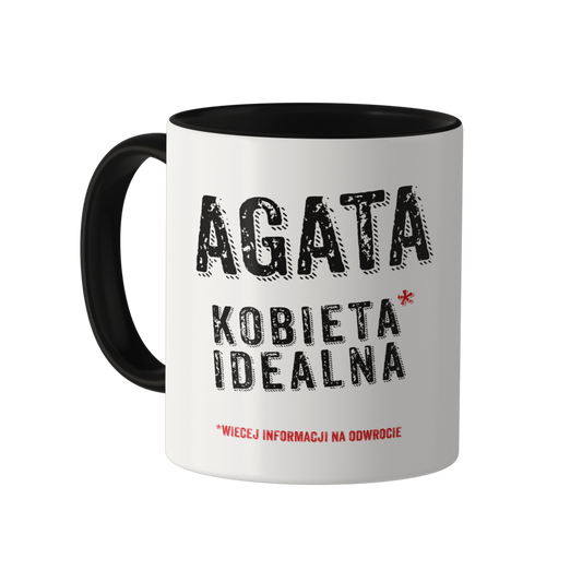 Personalizowany kubek „KOBIETA IDEALNA” z imieniem - prezent dla niej, dla dziewczyny, dla żony